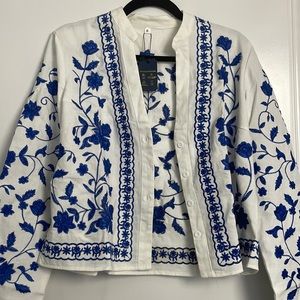 Embroidered jacket shirt